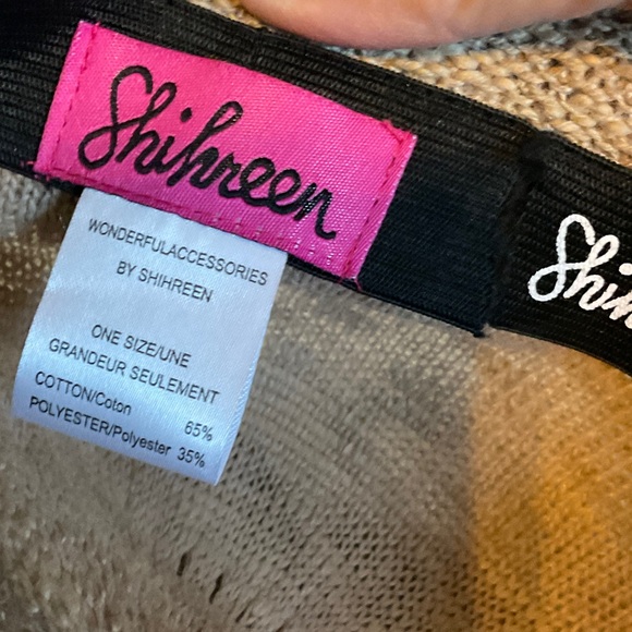 Beige crushable Woven Hat OS UPF 50 - Picture 3 of 3